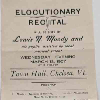 Elocutionary Rectital - Advertising Flyer