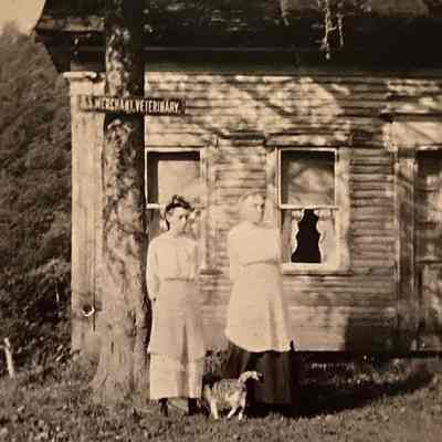 Two Women and a Cat