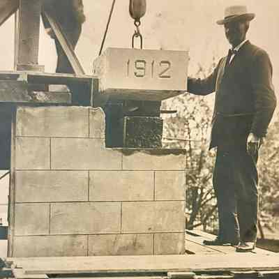 Laying School Foundation (1912)
