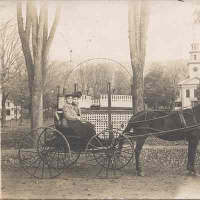 Couple with horse and carriage 1-0058