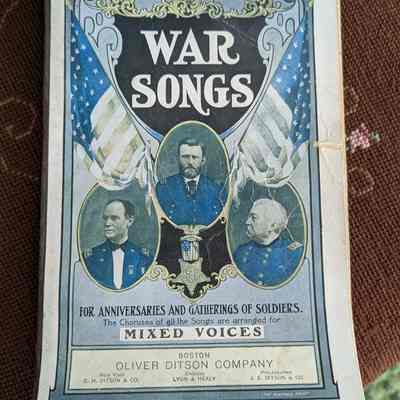 War Songs music book