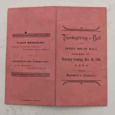 Thanksgiving Ball, 1898