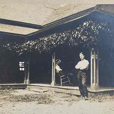 Two Men on the Porch