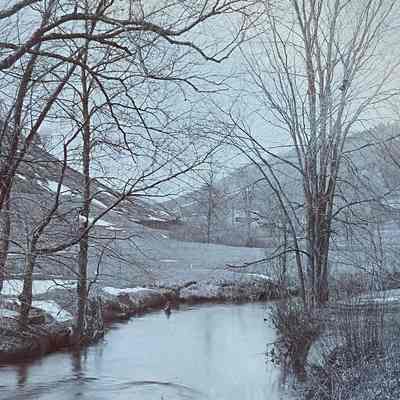 Winter Brook Scene