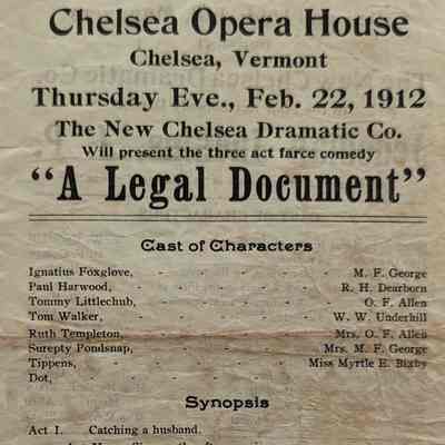 A Legal Document Theatre Advertisement