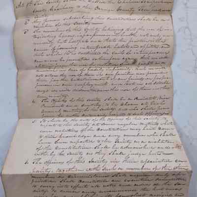 Chelsea Temperance Society Constitution