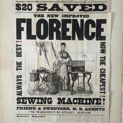 Florence Sewing Machine Poster