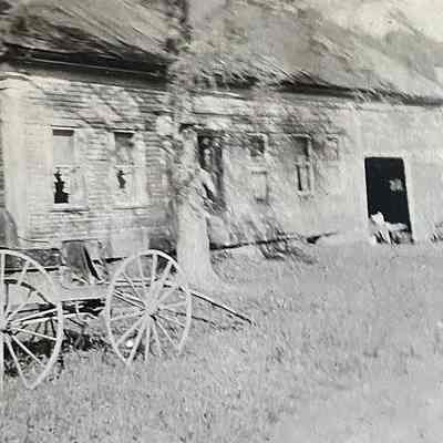 Wagon in Front Yard