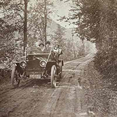 Driving on Dirt Road