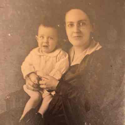 Woman holding Toddler
