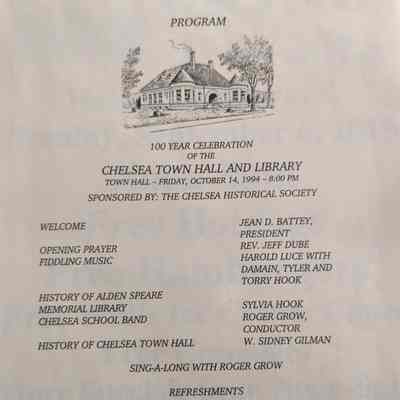 Library Centennial Program