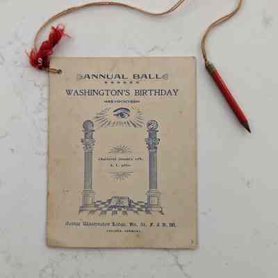 Washington's Birthday Annual Ball 1900