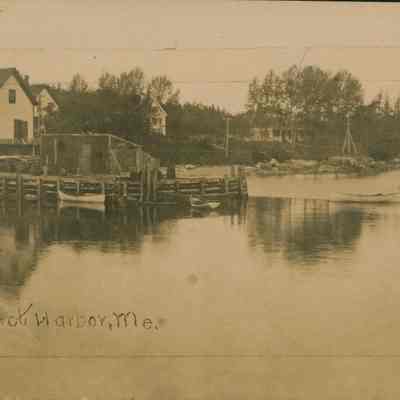 Wharf on the shore of Prospect Harbor.