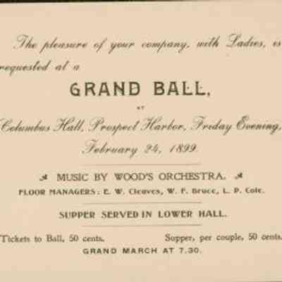 Grand Ball Ticket