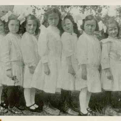 Girls enrolled in Birch Harbor Baptist Church Sunday School.