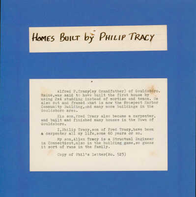 Homes Built by Philip Tracy Booklet