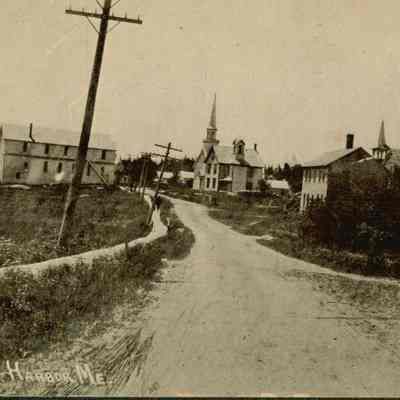 Westward view of Main Street in Prospect Harbor.