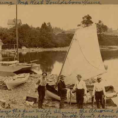 Fishermen return to Jones Cove in West Gouldsboro, ME.