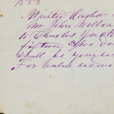 Letters to John Williams at the Stave Island Lobster Factory ( August 1871 - Oct 1872)