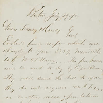 Letter to Deasy and Handy from Charly