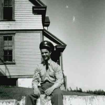 Gordon Russell Workman outside of the Prospect Harbor Lighthouse.