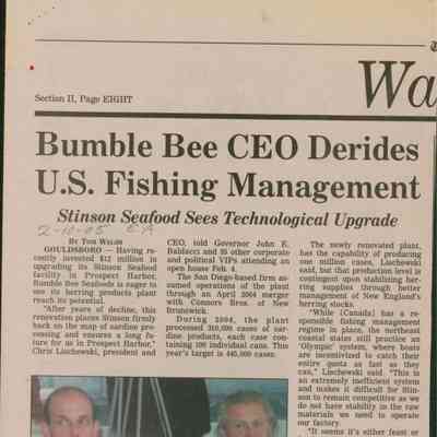 Bumble Bee CEO Derides U.S. Fishing Management