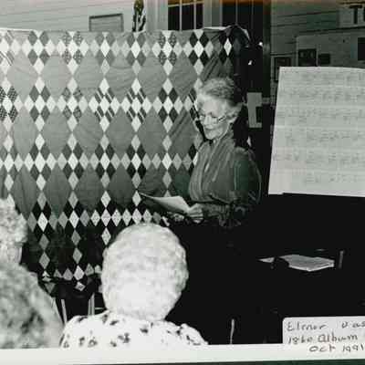 Elinor Vassey speaking about the 1860 Album Quilt.