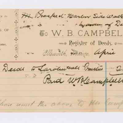 Receipts for the Prospect Harbor Sidewalk.