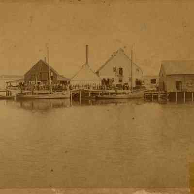 Old Factory on Prospect Harbor Wharf.