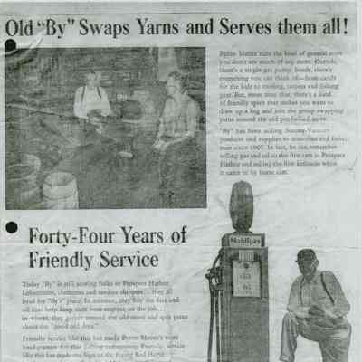 Old "By" Swaps Yarns and Serves Them All!