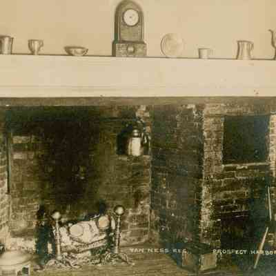 Colonial Fireplace, Van Ness Residence, Prospect Harbor, ME. 419.