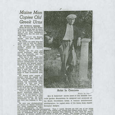 Maine Man Copies Old Greek Urns