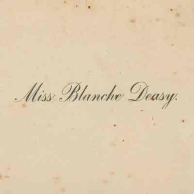 Blanche Deasy Calling Card