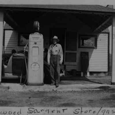 Linwood Sargent Store and Gas Pumps, West Gouldsboro, Maine.