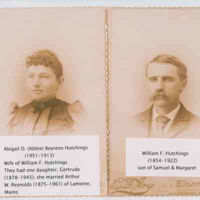 Abigail Boynton Hutchings and William F. Hutchings.