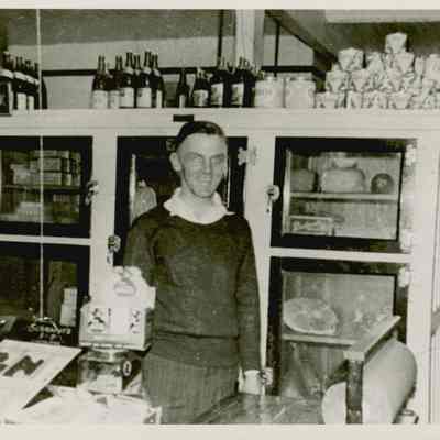 Inside view of F. P. Noyes & Son Store in W. Gouldsboro