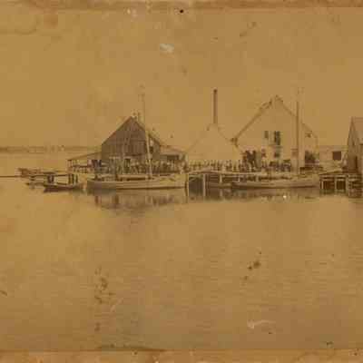 Crew on the Wharf at Prospect Harbor