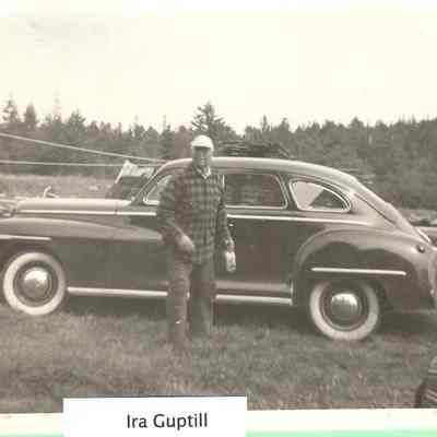 Ira T. Guptill and his car