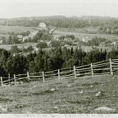 View of Gouldsboro Town Hall from Beech Hill