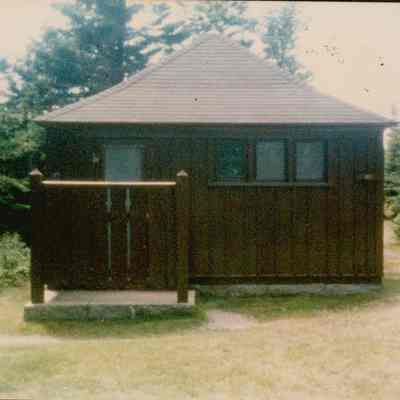 Public Toilets at Schoodic Point built by Philip Tracy and Fred Tracy
