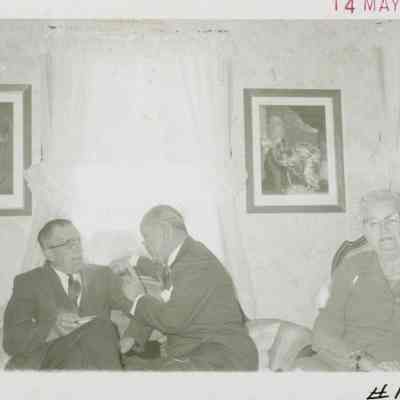 Charles Hill, Maurice Perthus, and Louise Stover.