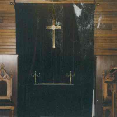 West Gouldsboro Union Church Interior Chancel.