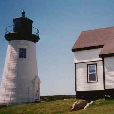 Prospect Harbor Lighthouse and Keeper's Cottage.