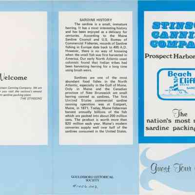 Stinson Canning Company Brochure