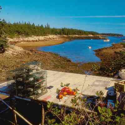 Wonsqueak Harbor Wharf and Lobster Boats