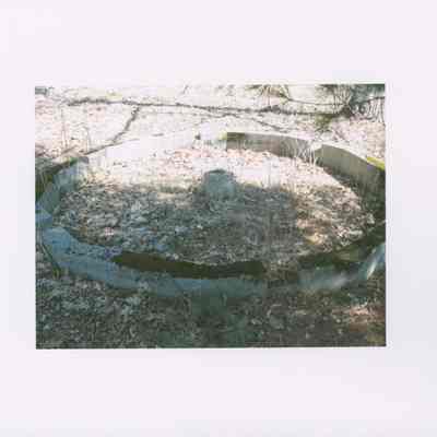 Base and Retaining Wall for Fountain Pool. From photo collection of Hart Family private garden in West Gouldsboro, Maine.
