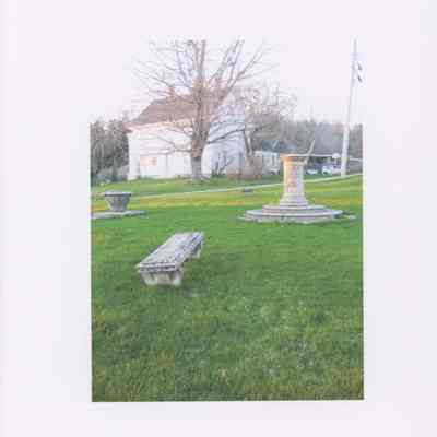 West Gouldsboro Village Green featuring pottery by Eric Soderholtz.