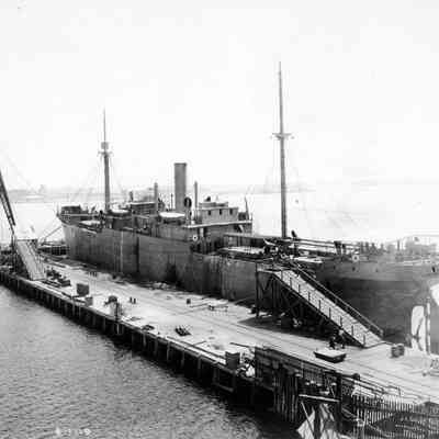 "Ashbee" at the Merrill-Stevens Corporation docks, 08/01/1919.