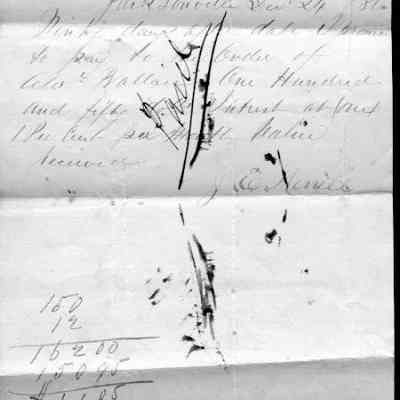 IOU note from J. E. Merrill