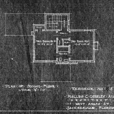 Residence No. 8-S Second Floor Plan